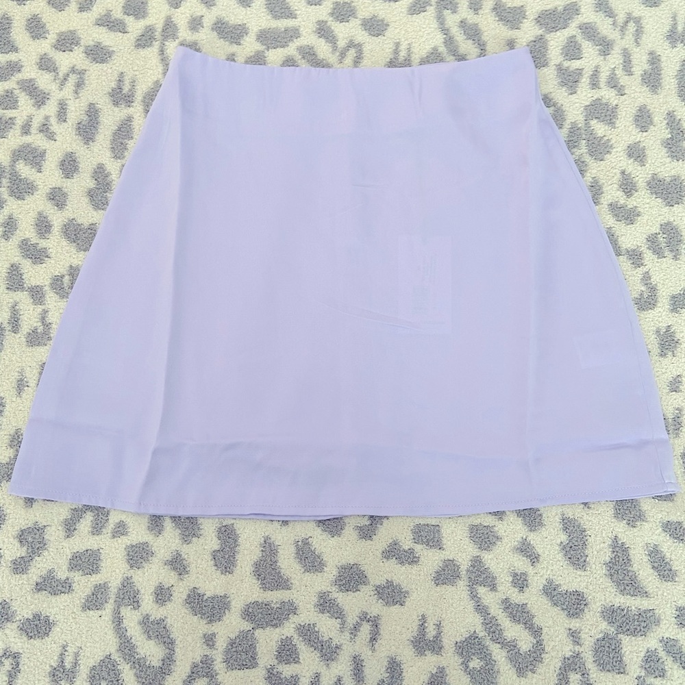 NWT WE WORE WHAT MINI SLIP SKIRT IN HEATHER PURPLE SIZE XS - Picture 2 of 9